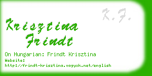 krisztina frindt business card